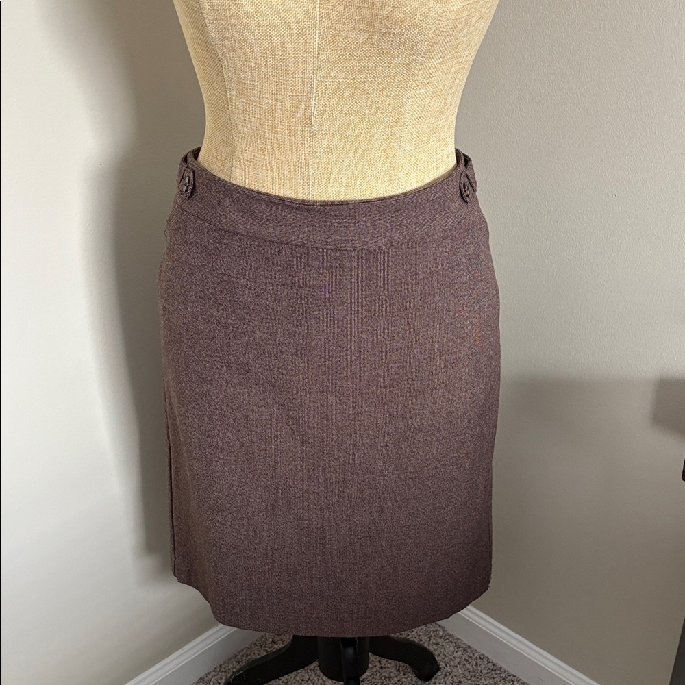 Van Heusen Classic Brown Pencil Skirt